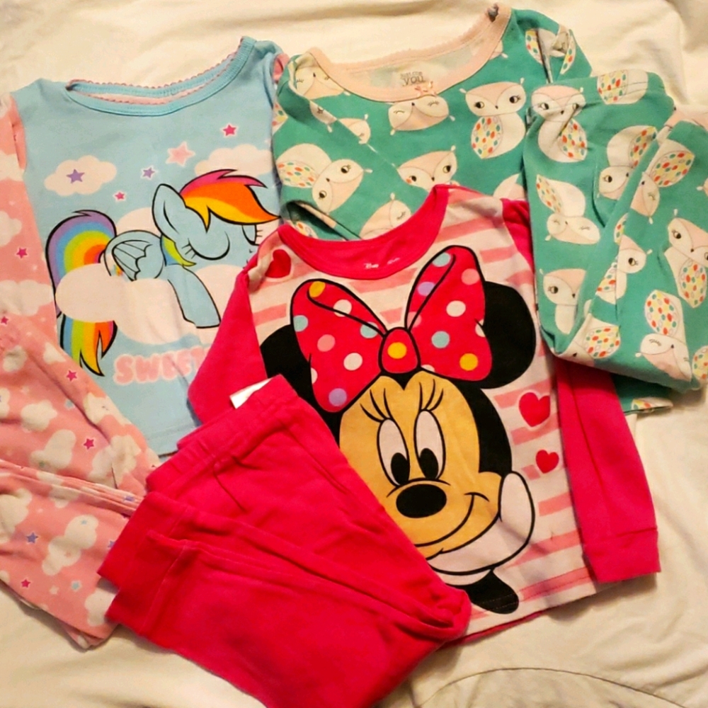 Girls Sleep Sets Sz 18m (3 Pair)
